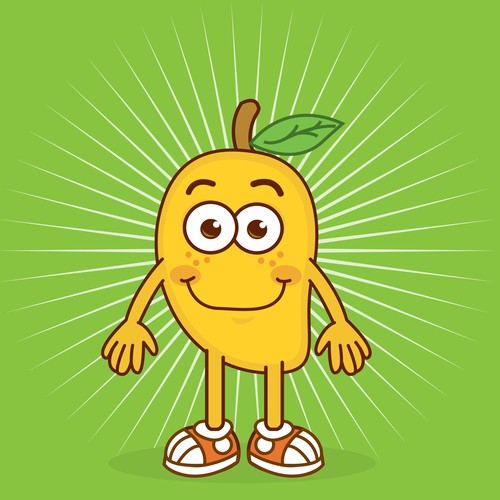 Food and drink artwork with the title 'The Tropical Fruit Tribe and logo'