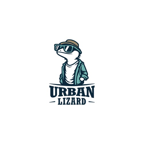 Lizard logo with the title 'Cool Logo for a Clothing Brand'