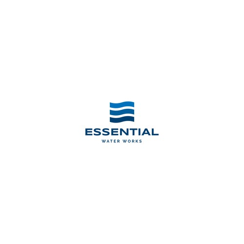 Plumbing design with the title 'Logo for Essential Water Works'