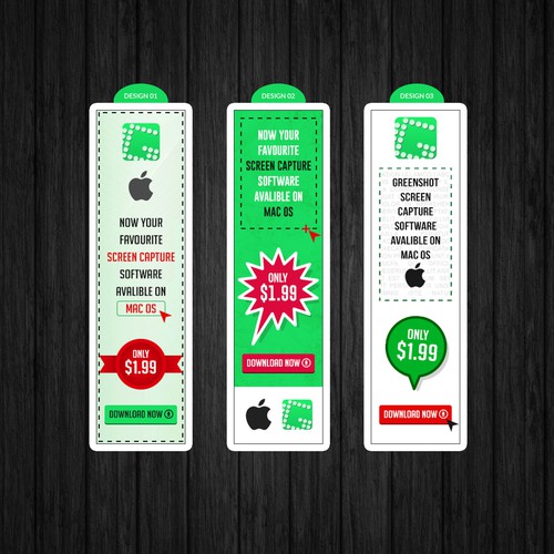 Offer design with the title 'Screenshot Software for Mac OS by Greenshot'