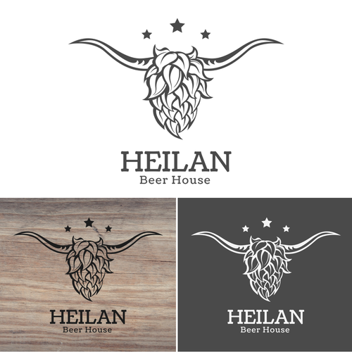 Pub logo with the title 'HEILAN Beer House'