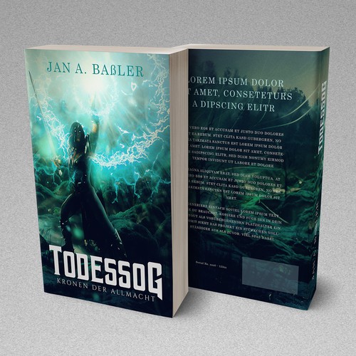 Epic fantasy book cover with the title 'Epic Book Cover Design'