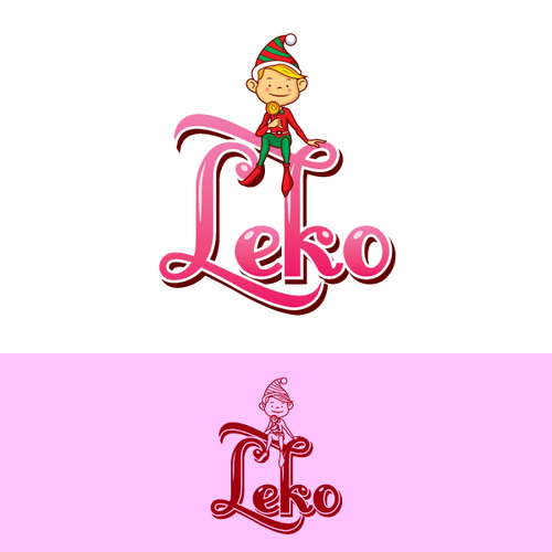 Elf design with the title 'Create a logo for a confectionary brand'