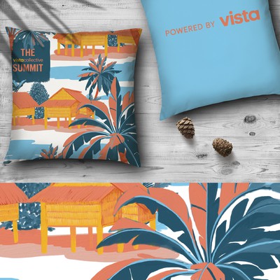 tropical pillow design