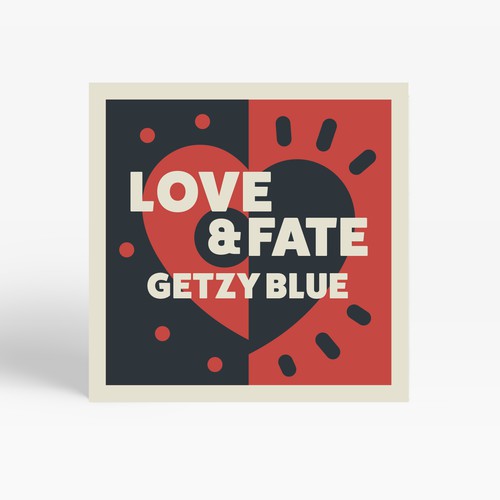 CD cover design with the title 'CD Cover Design for Getzy Blue'