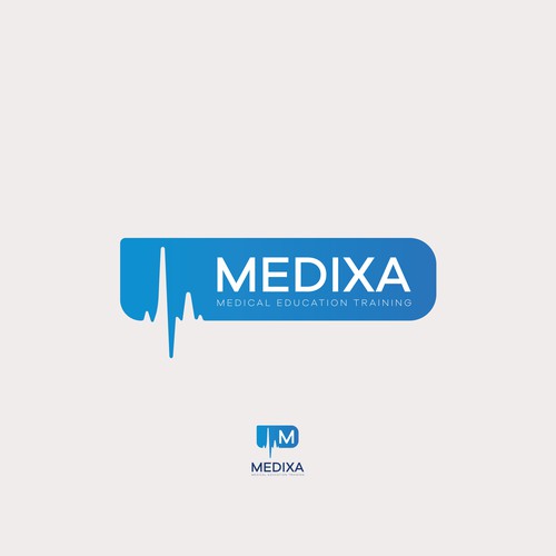 Communications brand with the title 'Medixa medical training program identity'