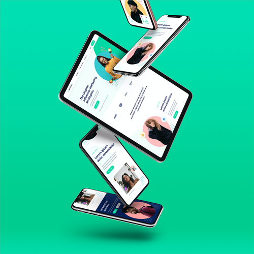 UX/UI website with the title 'Influencer Marketing Website'