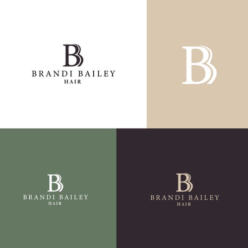 Esthetician logo with the title 'Logo design for Brandi Bailey'