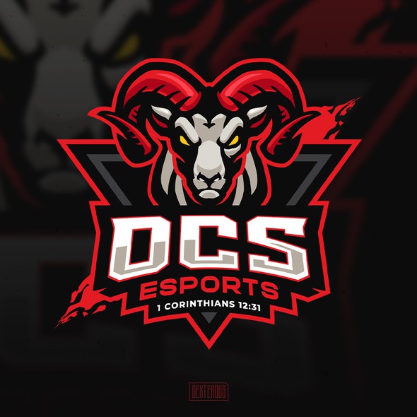Private school logo with the title 'OCS Esports'