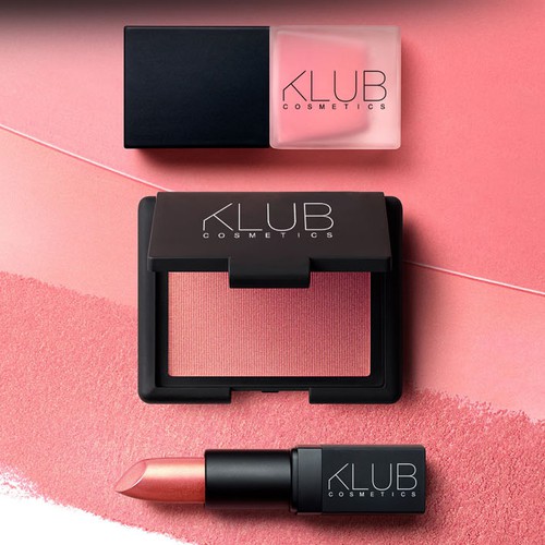 Makeup design with the title 'Klub cosmetic '