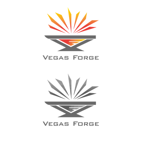 Las Vegas logo with the title 'Vegas Forge Logo'