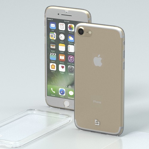 Model design with the title 'iPhone 7 3d model'