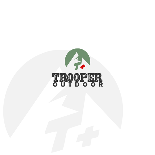 Hiking logo with the title 'Logo for Outdoor Equipment Company'