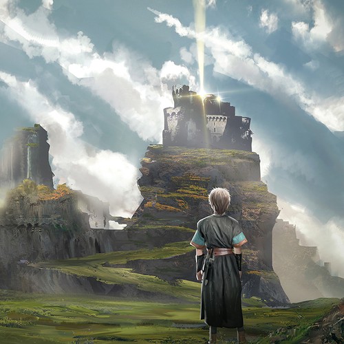 RPG design with the title 'Fantasy Novel Cover Design'