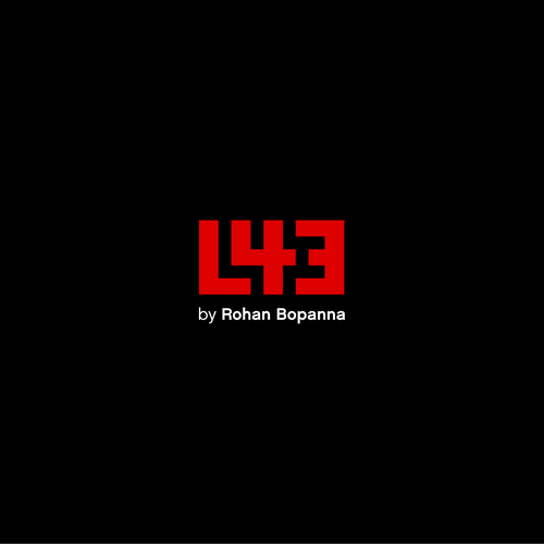 Design with the title 'Wordmark logo concept for Level43'