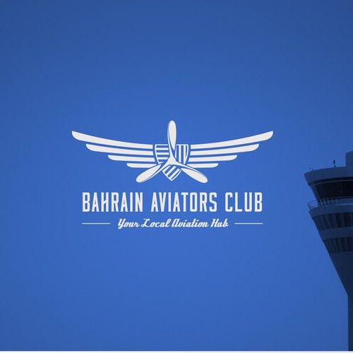 Wind design with the title 'Logo design for an aviation club'