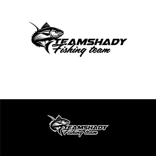 Fish logo with the title 'Fishing logo'
