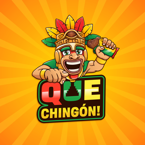 Aztec design with the title 'QUE CHINGON!'