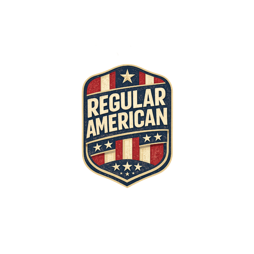 Patriot logo with the title 'Regular American logo design'