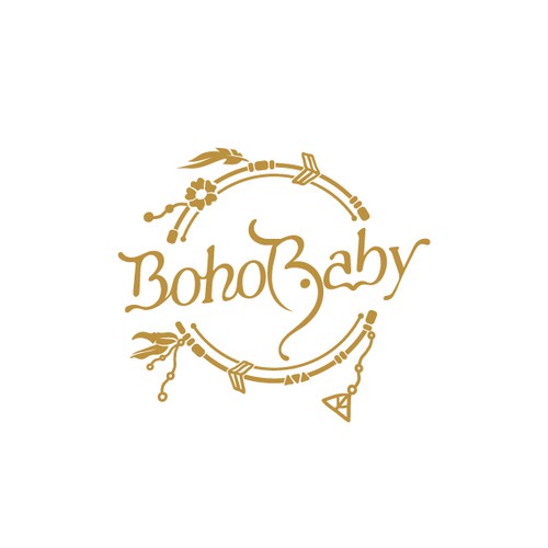 Pregnancy design with the title 'Boho.Baby Logo'