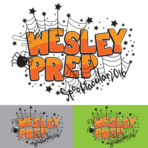 Halloween t-shirt with the title 'T-shirt design for a school carnival'