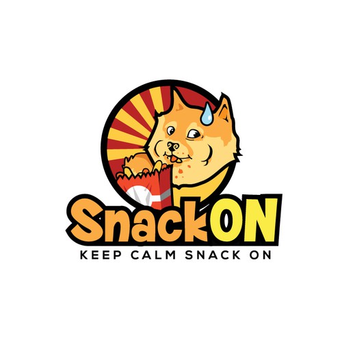 Snack logo with the title 'Keep Calm.... Doge!'