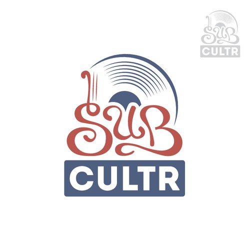 Vinyl design with the title 'logo for Sub Cultr'