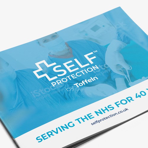 Healthcare design with the title 'Modern Healthcare Brochure'