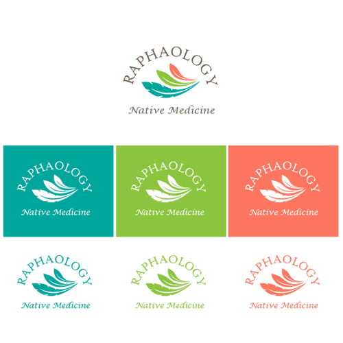 Medical logo with the title 'Raphaology Logo'