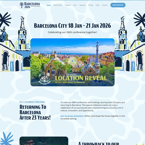 Atlas design with the title 'Atlas Conference Page'