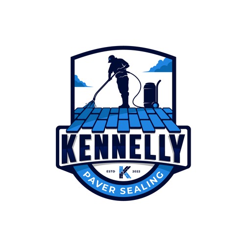 Worker logo with the title 'Kennelly Paver Sealing'