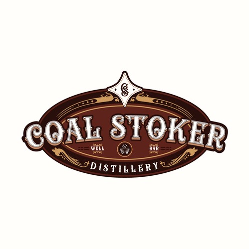 Gothic logo with the title 'badge logo vintage typography'