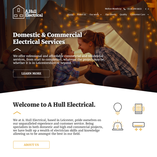 Lighting design with the title 'Design proposal for energy company'