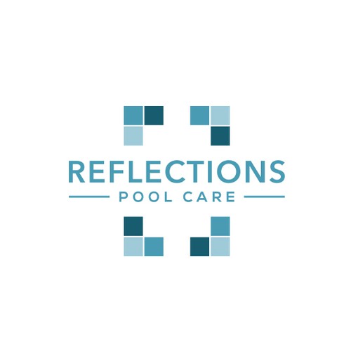 Cleaning company logo with the title 'Reflections Pool Care'