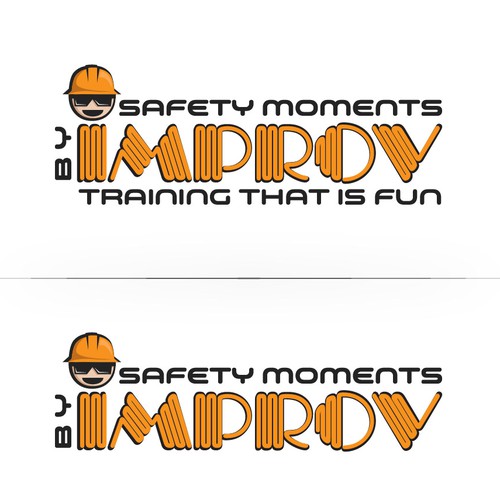 Safety design with the title 'Logo design for "IMPROV" humor based safety training'