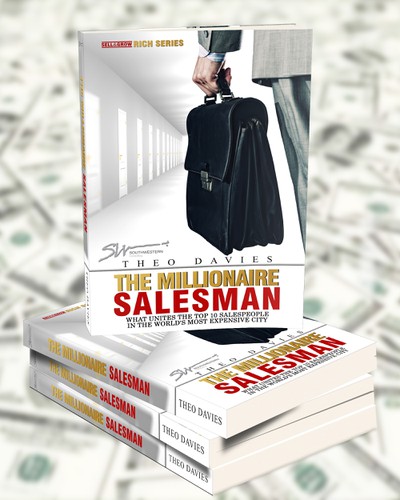 White book cover with the title 'Create a book cover for upcoming business / sales book 'Confessions of a Door-to-Door Salesman'!!'