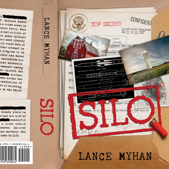 Secret design with the title 'SILO, A political thriller'