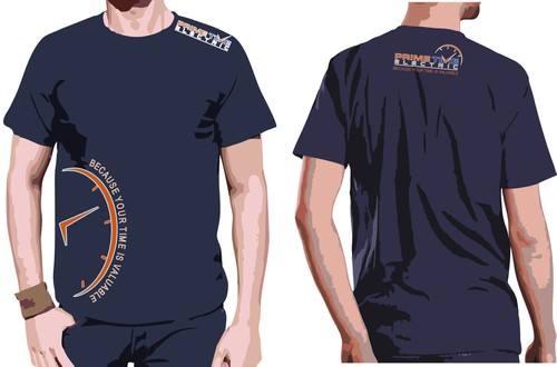 Industrial t-shirt with the title '#primetimeelectrical '