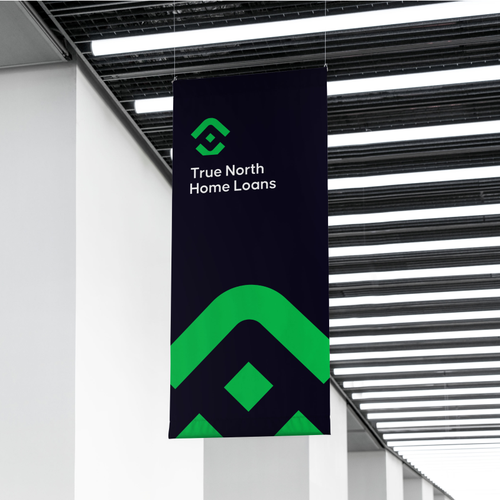 Analytics logo with the title 'Clean and Modern Logo for Home Loan'