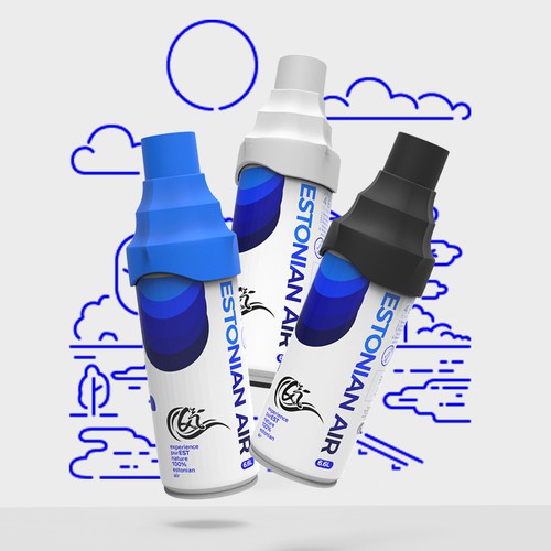 Bottle label with the title 'Canned Air'