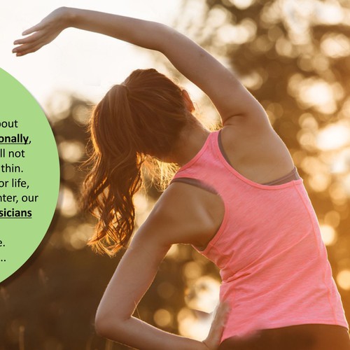 Header design with the title 'Web Page Header - Fitness'