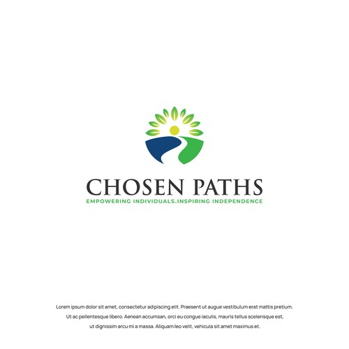 Path design with the title 'Chosen Paths'