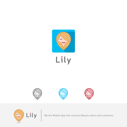 Beauty salon design with the title 'Logo for Lily'