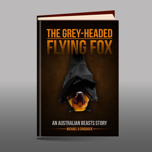 Bat design with the title 'Book Cover'