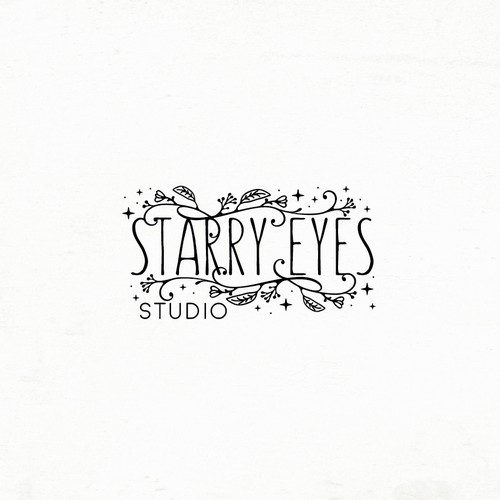 Fluid design with the title 'Whimsical floral design'