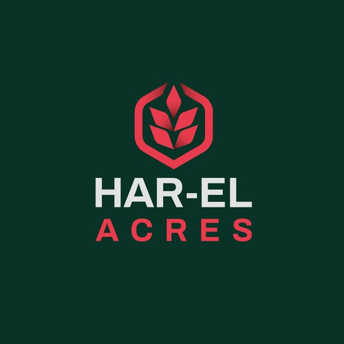Pictogram logo with the title 'HAR-EL ACRES'