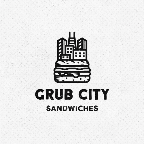 Sandwich design with the title 'Logo For Food Trailer'