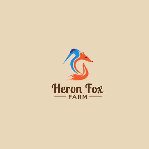 Heron logo with the title 'Heron Fox'