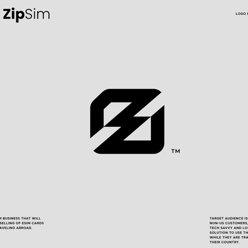 Phone brand with the title 'ZipSim'
