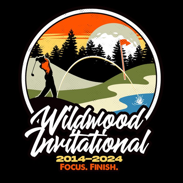 Summer t-shirt with the title 'Wildwood Invitational Golf'